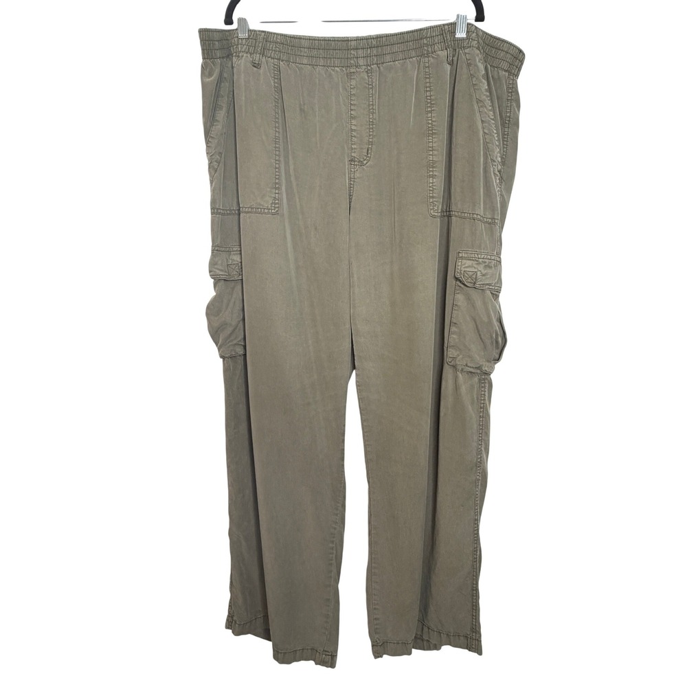 Sanctuary Cargo Pants Standard Surplus Utility Elastic Waist Olive Green Size 3X
